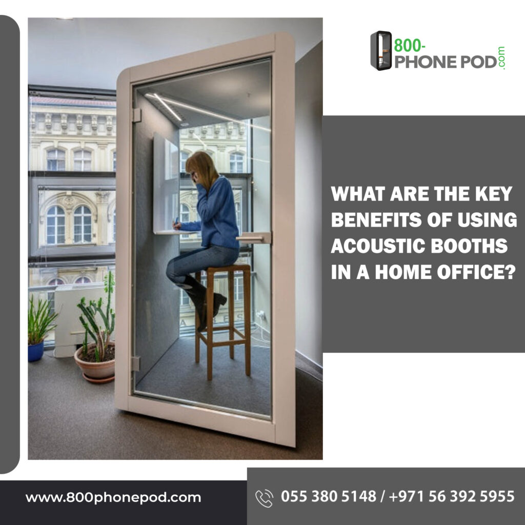 Revolutionize your home office with acoustic booths! Uncover the benefits of soundproof solutions in Dubai with 800Phonepod for superior remote work efficiency and comfort.