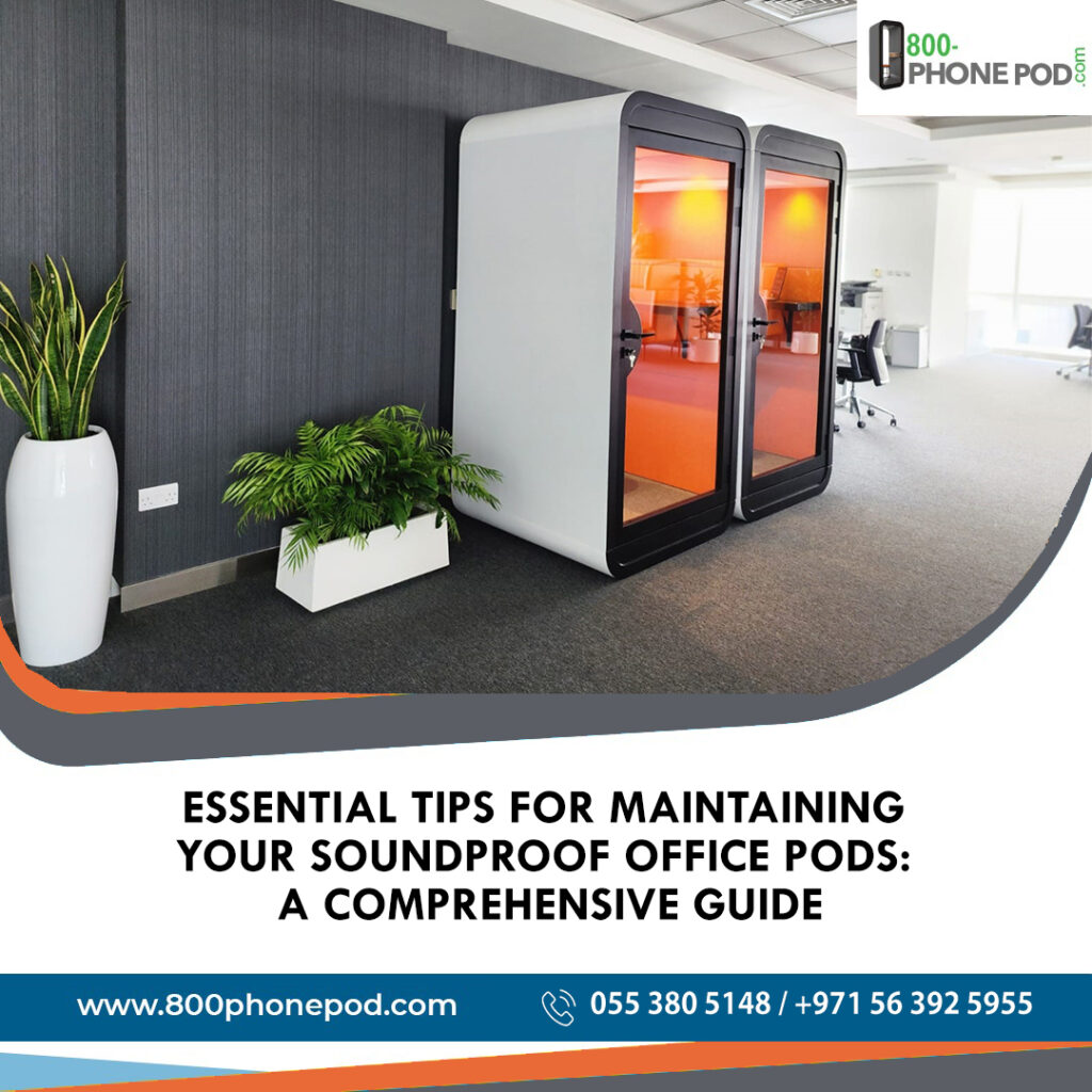 Elevate workplace tranquility with our guide on maintaining soundproof office pods. Top tips for peak performance. Explore with 800Phonepod