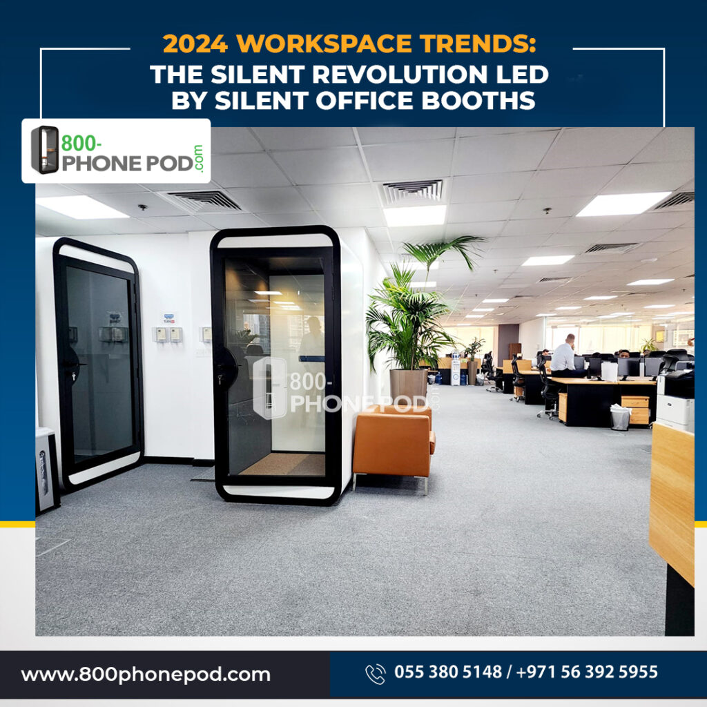 Ever wondered how office spaces will transform in 2024? Step into the future with the silent revolution led by Silent Office Booths. Uncover the trends with top office booth suppliers in Dubai.
