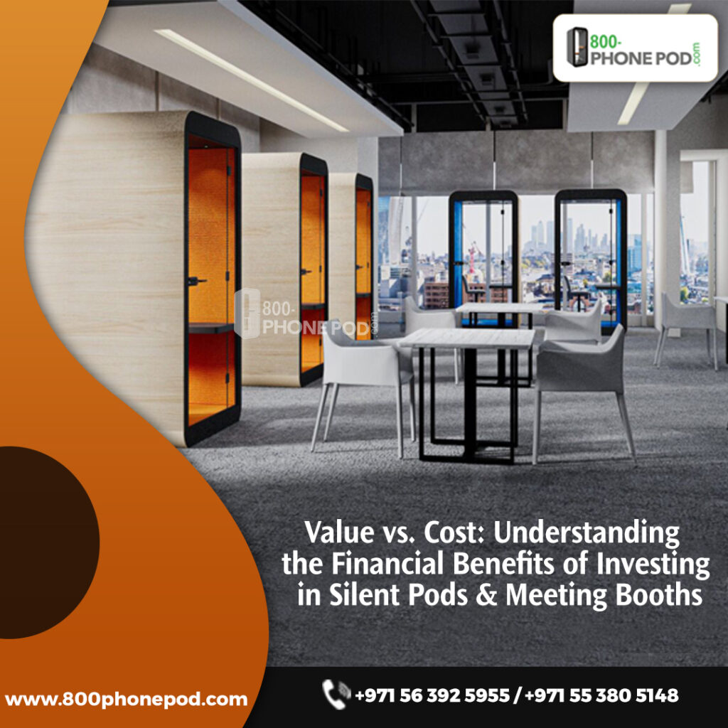 Unlock the financial advantages of Silent pods & Meeting booths. Discover how investing in workplace tranquillity boosts productivity & savings with 800Phonepods.