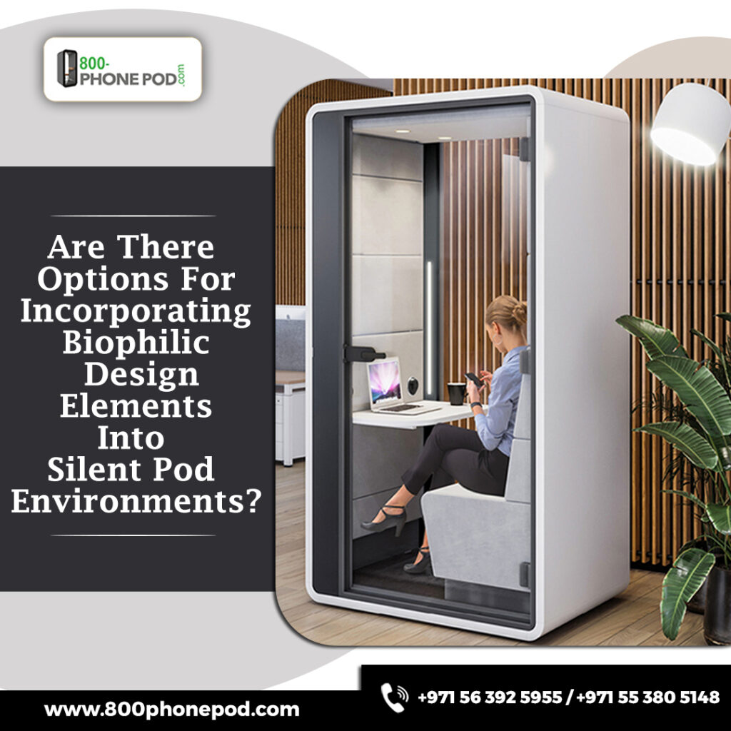Experience tranquility in urban spaces with biophilic silent pods from 800Phonepod. Explore nature-inspired design for enhanced well-being. Contact us Today!